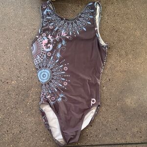 Brown & Blue Gymnastics Leo